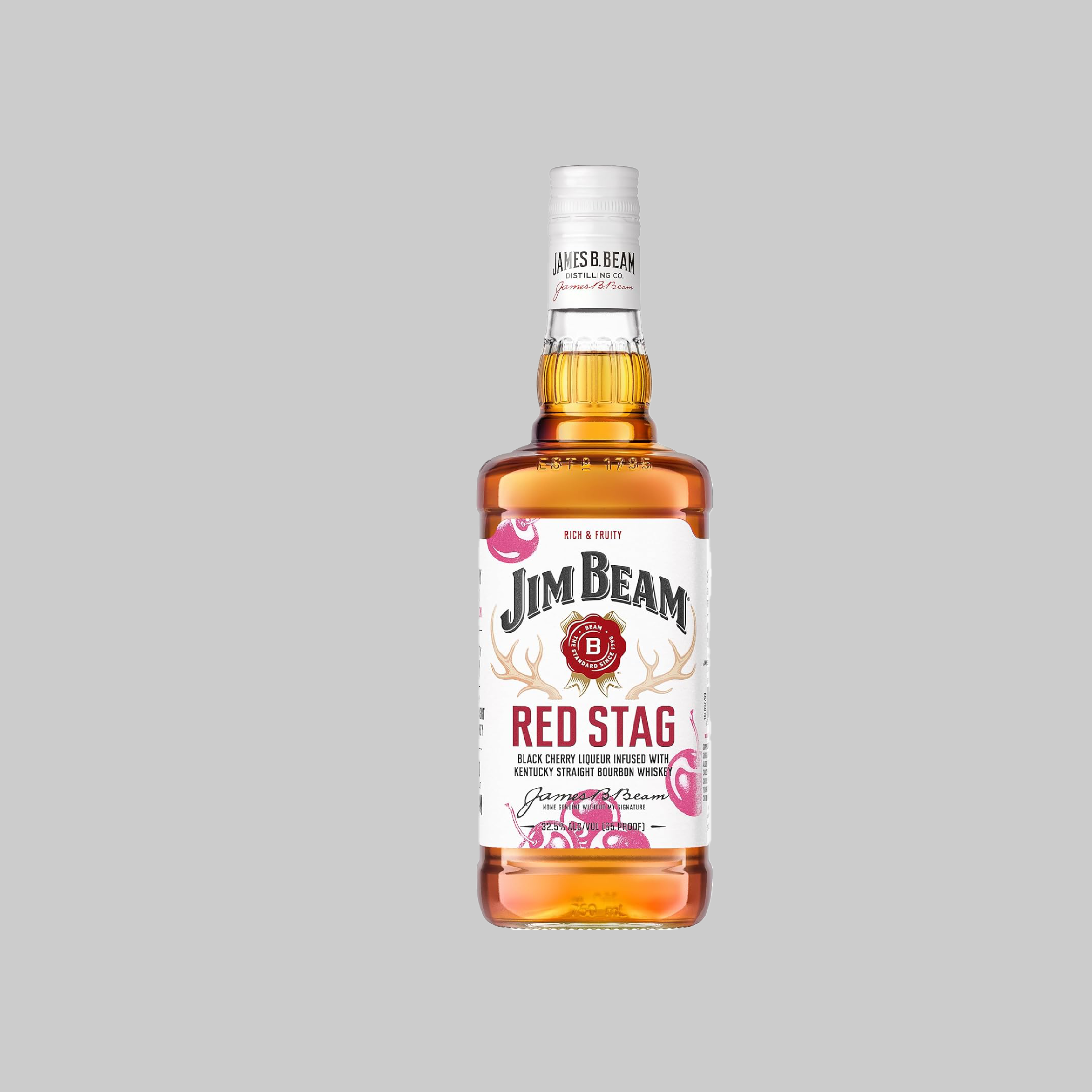 Jim Beam Red Stag Black Cherry Bourbon Liqueur 700ml 32.5% | TIME2DRINK